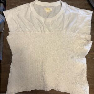 Anthropology white blouse size XL